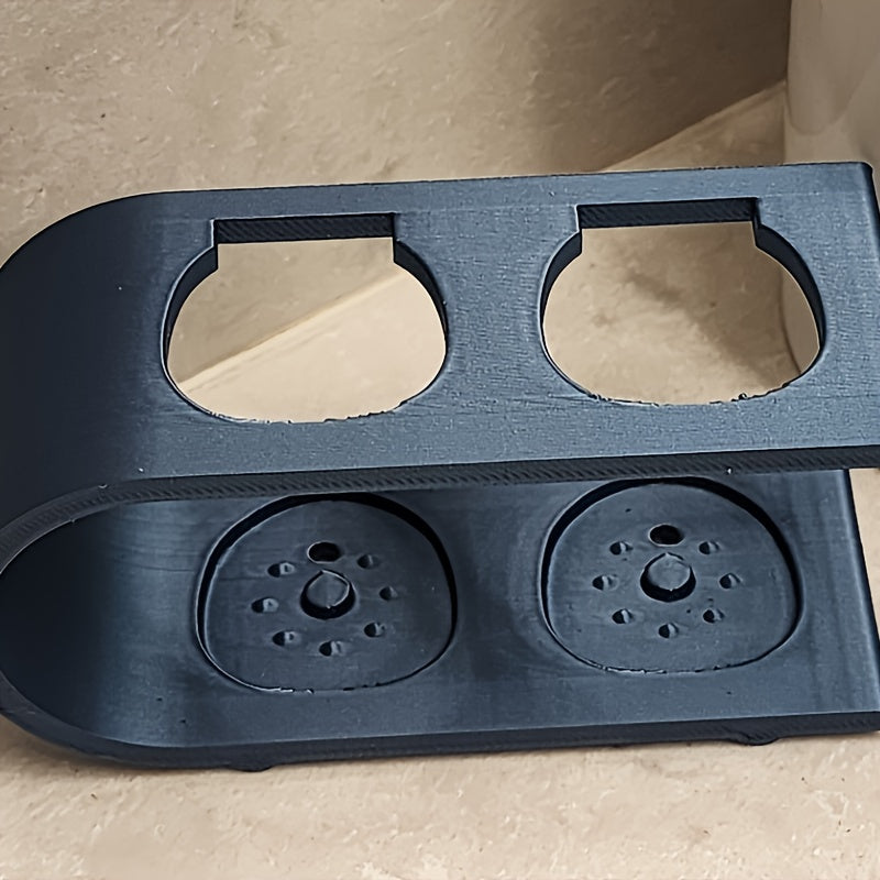 1 Toothbrush Holder Stand - Modern Minimalist Black & White Plastic Toothbrush Suitable for Bathroom Counter, Hygienic Vertical or Horizontal Display, Space-Saving for, Office, Travel, Toothbrush Storage Holder